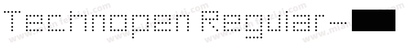 Technopen Regular字体转换
